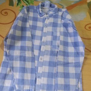 Blue Colour Check Shirt