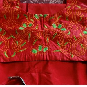 Pure Silk Red Saree