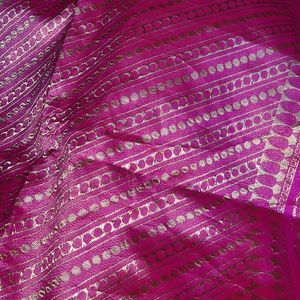 Rani Pink Saree With Blaouse