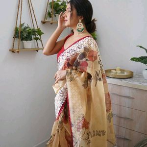 Pure Organza Saree For Women