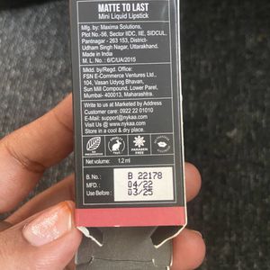 Nykaa Matte To Last Mini