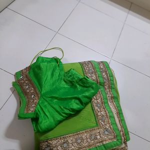 Mirror Work Saree