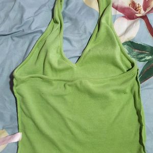 Y2k Halter Backless Neck Top