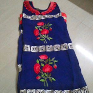 Embroidered Georgette Kurta