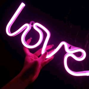 Love Neon Light In Pink