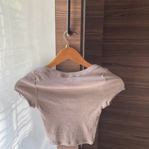 H&M Ribbed Cropped Top