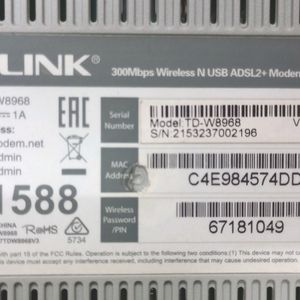 TP Link All In One Modem, Router, Switch, Extender