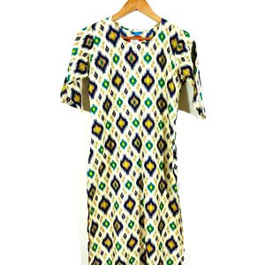 Cream Printed Kurta (Women's)