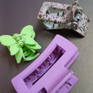 Matte Rectangle Butterfly Square Clips Clutcher