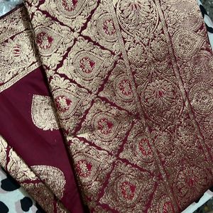 Brand New  Silk Saree With Blouses Piece