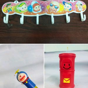 Adhesive Wall Hook,Coin Box, Doraemon Pen