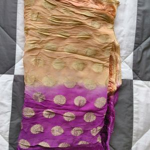 Peach & Mauve Color Anarkali DresS