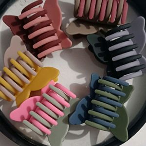 Double Toned Butterfly Claw Clips