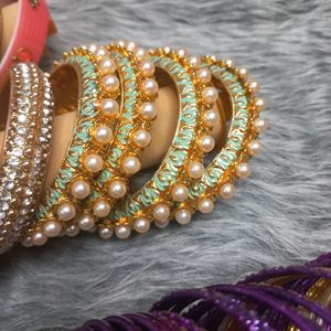 Multicolour Bangles 5 Sets