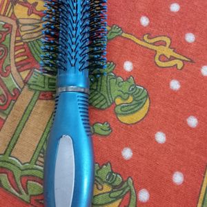 Color Hair Brush With Neem Wooden Comb...