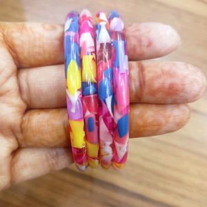 Pack Of 3 Multicolor Bangles