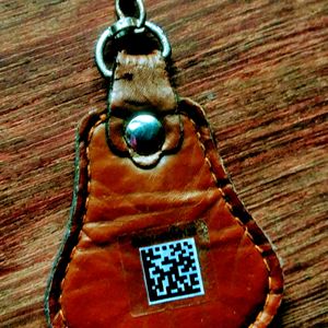 Used Scooty Leather Keychain