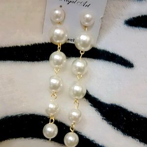 Crystalane Long Pearl EarringsName