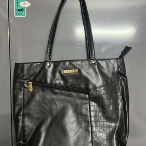 Caprese Black Handbag (Tote)