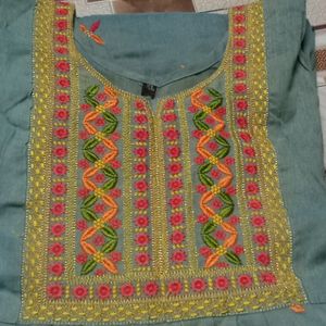 Anarkali Kurta Embroidery Work Base