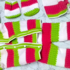 Woolen Winter Outfit For 0-3 Months