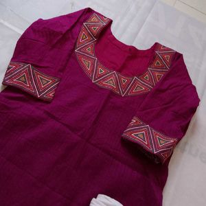 Kurti Plazo Set (4 Inch Margin)