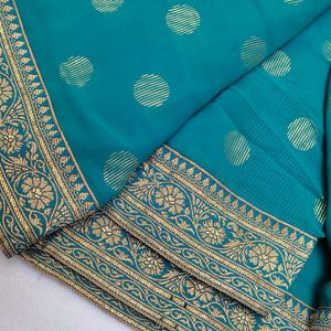 Chiffon Sarees With A Brocade Border