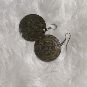 Coin Shaped Earring