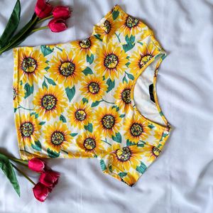 Sunflower Crop Top