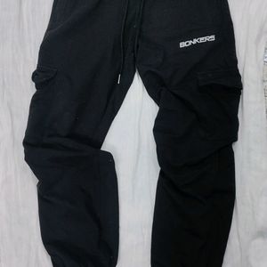 Bonkers Corner Black Cargo Jogger Pants