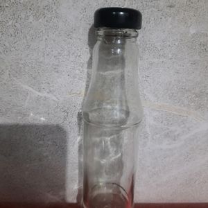 tranparent glass bottle size 190g