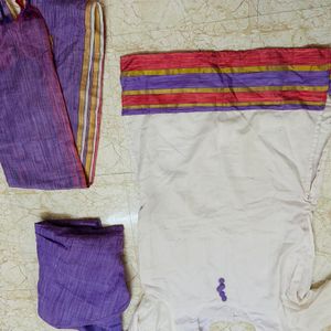 Kurti Suit Set -purple Pink