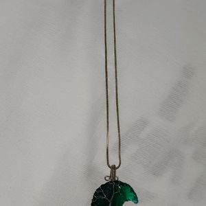 emerald moon pendant