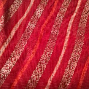 Cotton  Blend  Saree With  Blouse Piece