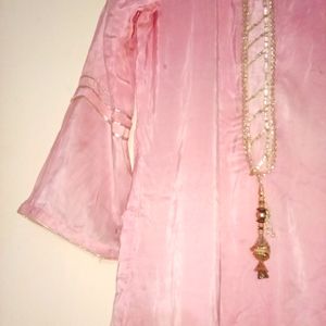 Pretty 🦋 Pink Kurta With Dupatta