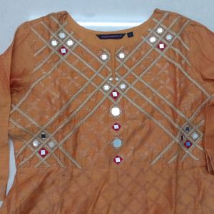 Anarkali With Foil Print