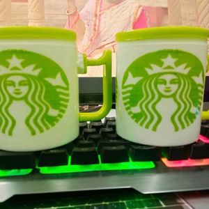 Pair Of Starbucks Coffee Mug