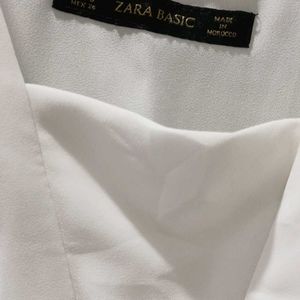 Zara Sleeveless White Top