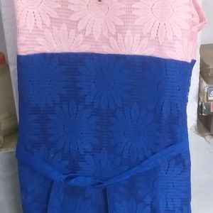 Baby Pink And Blue Color Short Suit