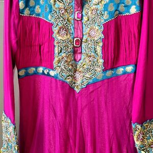 Anarkali Kurta N Chudidaar Set