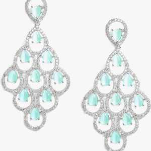 American Diamond Mint Earrings