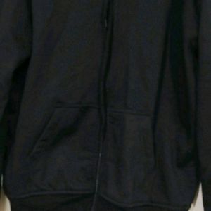 Black Zipper Hoodie