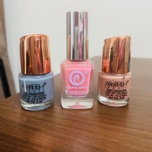 Pastel Nail Polish 3 Bottles