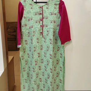 See Green A Line Kurti