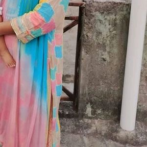 multi color afghani suit