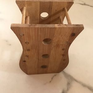 Wooden Stand For Pen And Knife Spoon