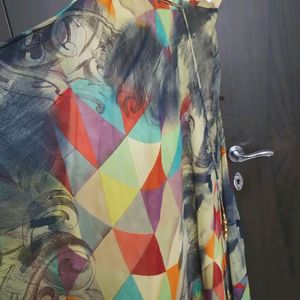 Multicolour Mirror Work Gown