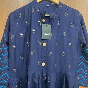 Navy Blue Anarkali Kurta For Women