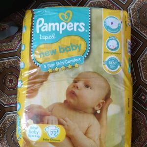 Pampers New Born Baby Diaper Taped style