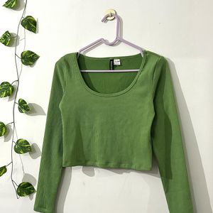 H&M Ribbed Jersey Top/Size-S